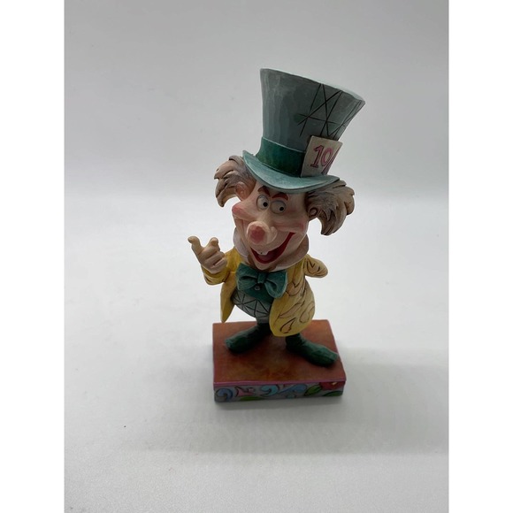 Jim Shore Disney Traditions Mad Cap Mayhem Mad Hatter Alice in Wonderland RARE - Picture 7 of 11